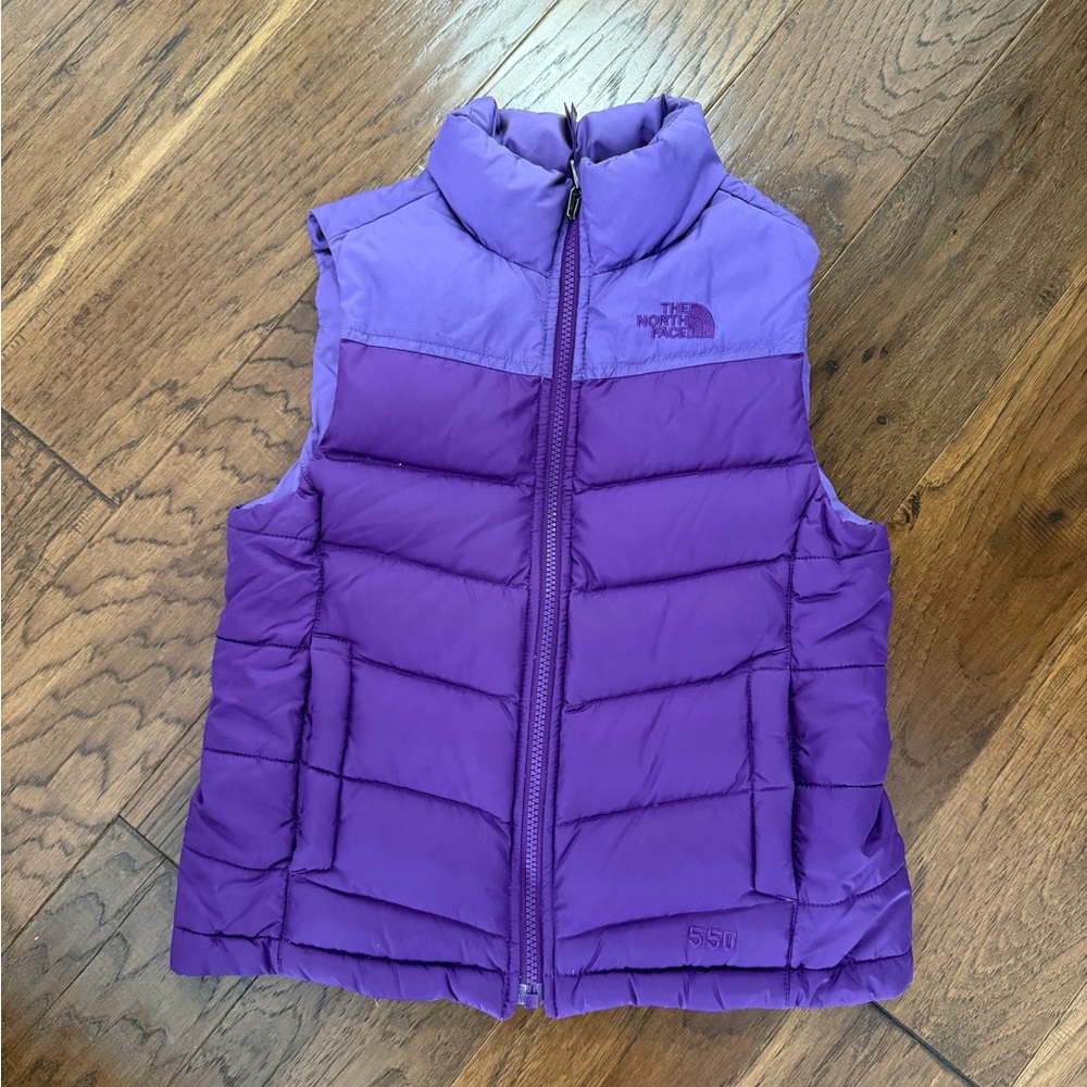 The North Face Kids Purple 550 Puffer Vest